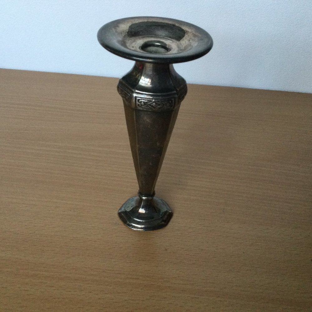 Vintage Viking E.P copper silver plated bud vase small